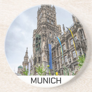 Neuer Rathausturm in München, Deutschland Getränkeuntersetzer