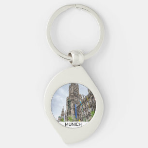 Neuer Rathausturm in München, Deutschland Schlüsselanhänger