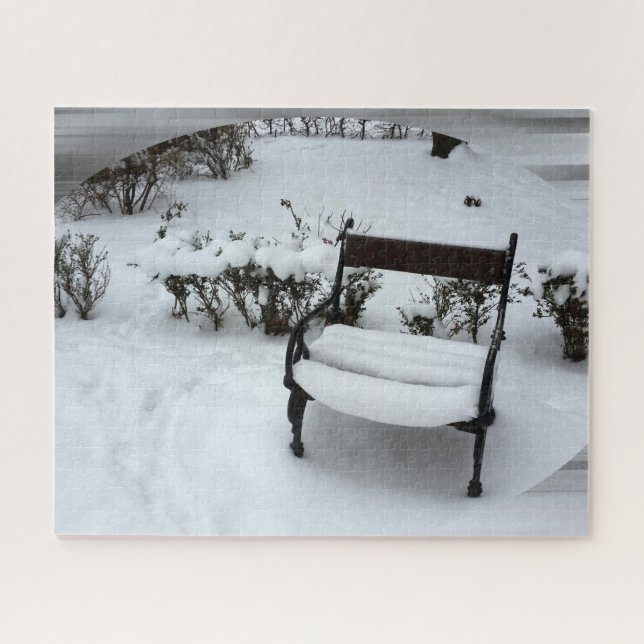 Neuer Schnee auf dem Sessel Puzzle (Horizontal)