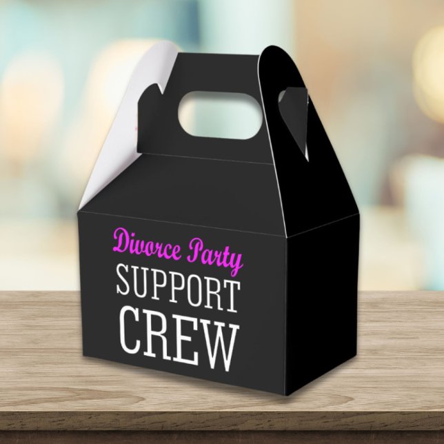 Neuer Single bricht Unterstützung Crew Scheidung P Geschenkschachtel (newly single break up support crew divorce party favor boxes)