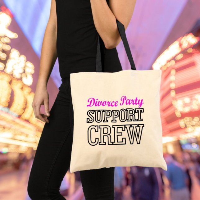 Neuer Single bricht Unterstützung Crew Scheidung P Tragetasche (newly single break up support crew divorce party tote bag)