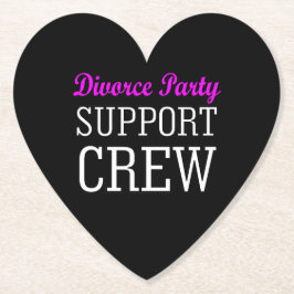 Neuer Single bricht Unterstützung Crew Scheidung P Untersetzer