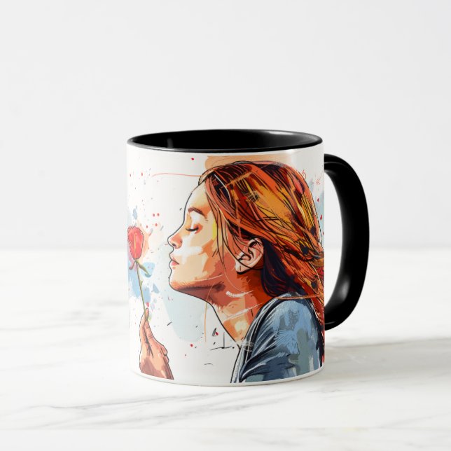 Neuer Sketch-Mug-Wrap-Sublimation  Tasse (VorderseiteRechts)