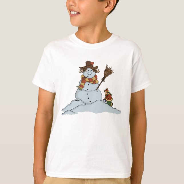 neuer Snowman scherzt T - Shirt (Vorderseite)