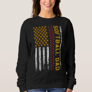 Neuer Softball-Vater zum ersten Mal Vater - Fahne Sweatshirt
