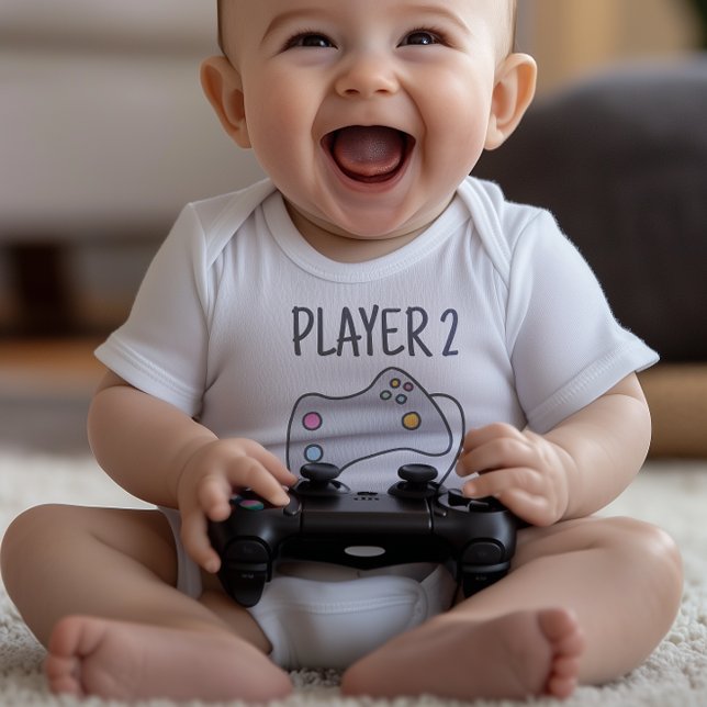 Neuer Spieler - Passende Familienbekleidung Baby Strampler (The ultimate baby shower gift for geeky gamer parents ready to level up their little ones)