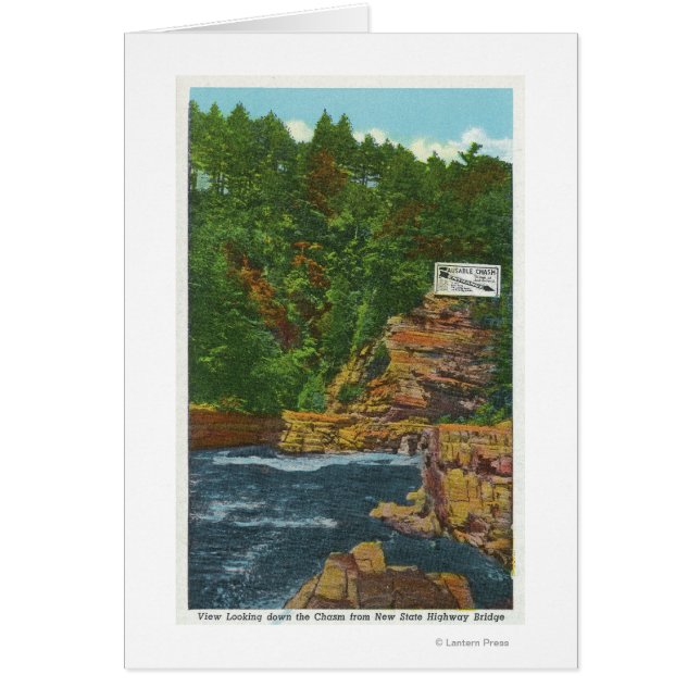 Neuer Staat Hwy Bridge View Ausable Chasm (Vorne)