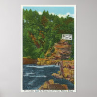 Neuer Staat Hwy Bridge View Ausable Chasm