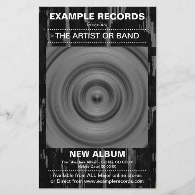 Neuer Start des Albums - Paint Textured Flyer (Vorne)
