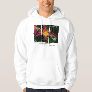 Neuer Tag arbeitet Hemd-Taglilie 'Schwarzes Plush Hoodie