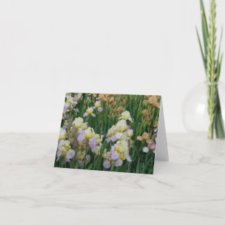 Neuer Tag arbeitet Notecard- Iris 'Enriched im Karte