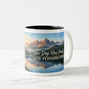 Neuer Tag Neue Gipfel Kaffeetasse