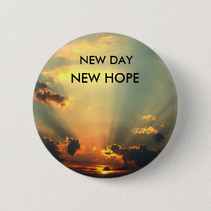 NEUER TAG, NEUE HOFFNUNGSTÖCKE BUTTON
