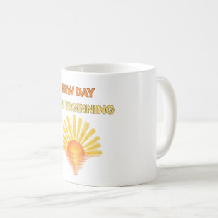 Neuer Tag, neuer Anfang Inspirierender Sonnenaufga Kaffeetasse