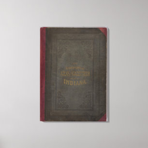 Neuer topographischer Atlas und Gazetteer von Indi Leinwanddruck