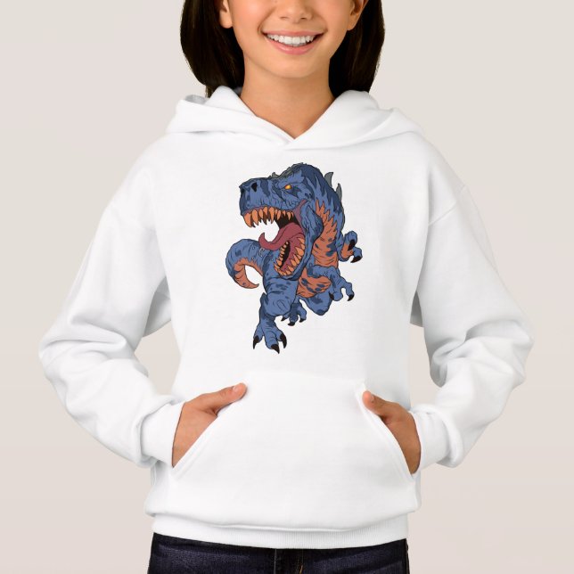 Neuer Tyrannosaurus Prähistorische, furchtlose Rap Hoodie (Vorderseite)