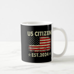 Neuer US-Bürger Est 2024 Amerikanischer Einwandere Kaffeetasse