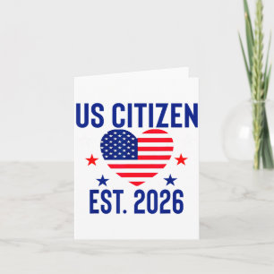 Neuer US-Bürger Est 2026 Amerikanischer Einwandere Karte