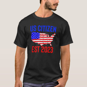 Neuer US-Staatsangehöriger Est 2023 Amerikanischer T-Shirt