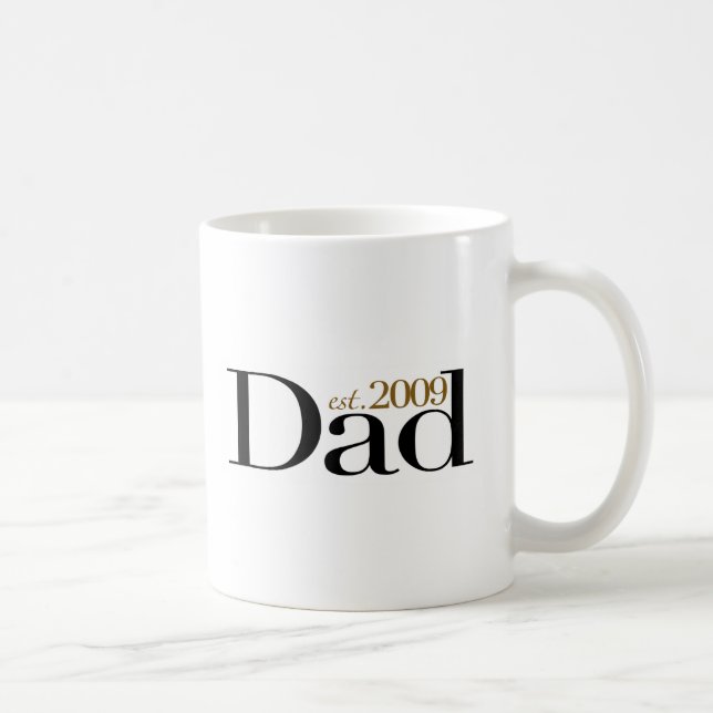 Neuer Vater Est 2009 Kaffeetasse (Rechts)