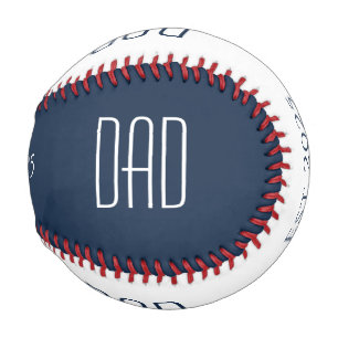 Neuer Vater Vater's Day Simple Minimalistisch Blue Baseball