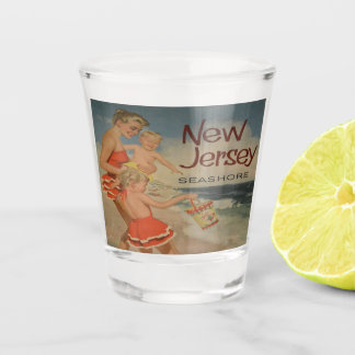 Neuer Vintager Urlaub auf Jersey Schnapsglas
