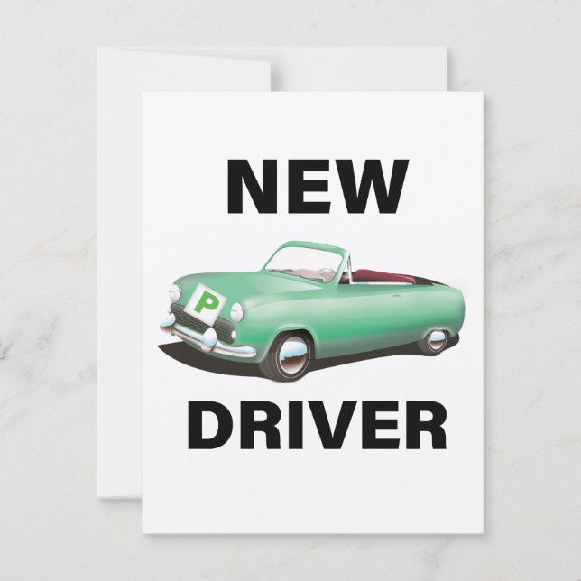 Neuer vorläufiger Autofahrer (Vorderseite)