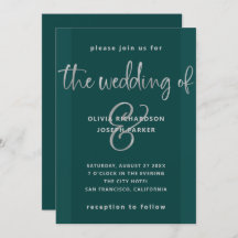 Neuer Vorschlag | Emerald Green und Silver Wedding