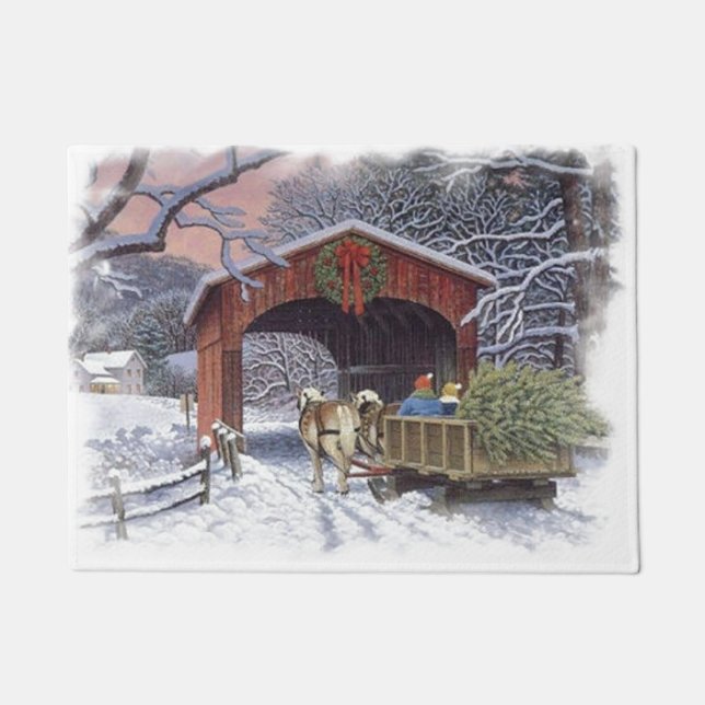 Neuer Weihnachtsbaum Fußmatte (Vorderseite)