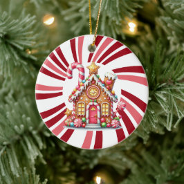 Neuer Weihnachtsquotentext auf der Zuhause auf der Keramik Ornament