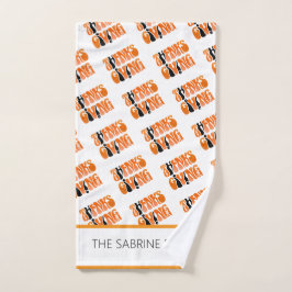 Neuer Weißer Graffiti-Erntedank Herbst Handtuch