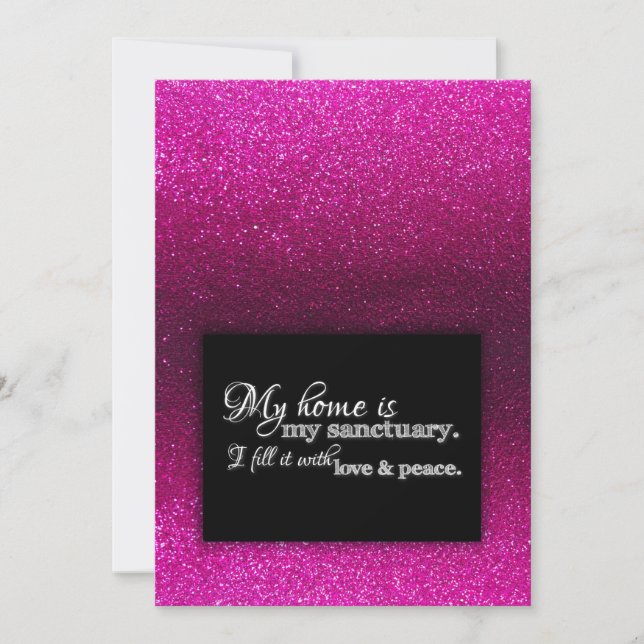 Neuer Zuhause-Besitzer Wir haben den Glitzer "Hous Einladung (Vorderseite)