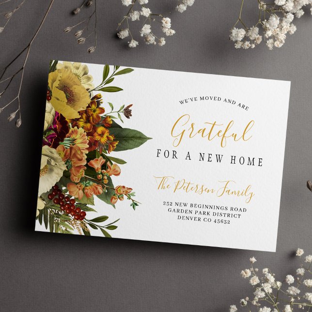 Neuer Zuhause-Erntedank-Urlaub im Umzug Ankündigung (Von Creator hochgeladen)