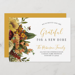 Neuer Zuhause-Erntedank-Urlaub im Umzug Ankündigung