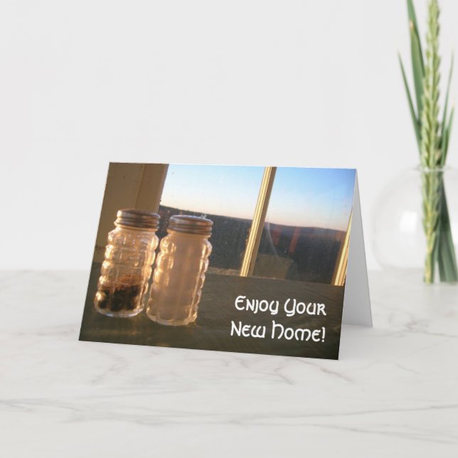 Neuer Zuhause-Glückwunsch Karte (Vorderseite)