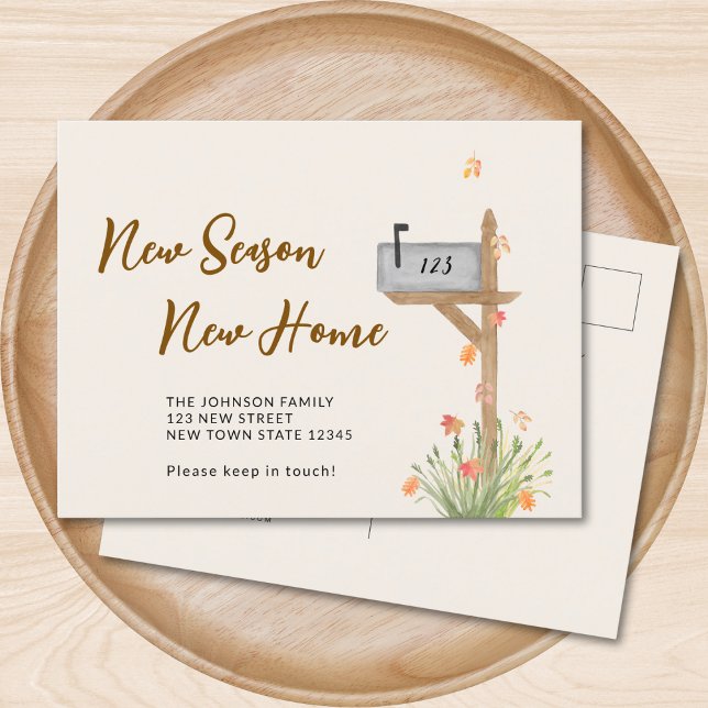 Neuer Zuhause-Herbst-Ankündigung für die neue Sais Ankündigungspostkarte (Von Creator hochgeladen)