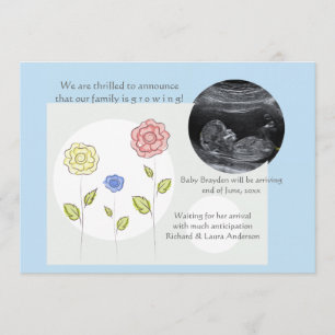 Neuer Zusatz-blaue Ankündigung