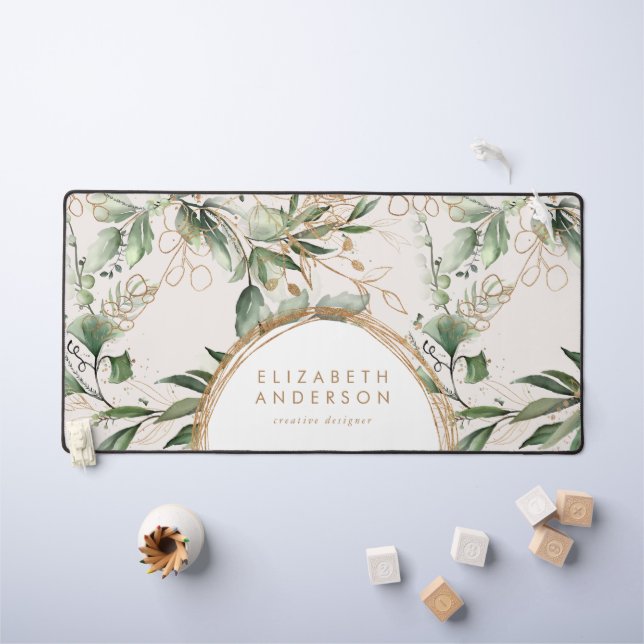 Neuere Goldene Zirkel Eukalyptus Corporate Big Schreibtischunterlage (Kindertisch)