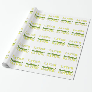 Neuerer Alligator Geschenkpapier