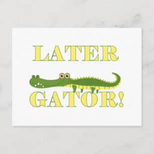 Neuerer Alligator Postkarte