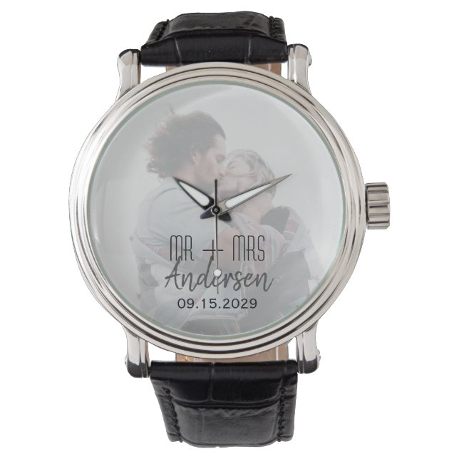 Neuerscheinungen Custom Wedding Foto Watch Armbanduhr (Vorderseite)