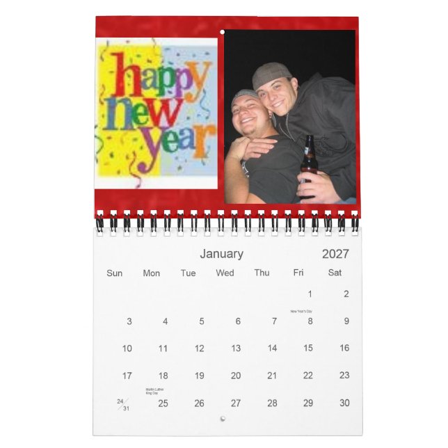 Neues 2007 kalender (Jan 2027)