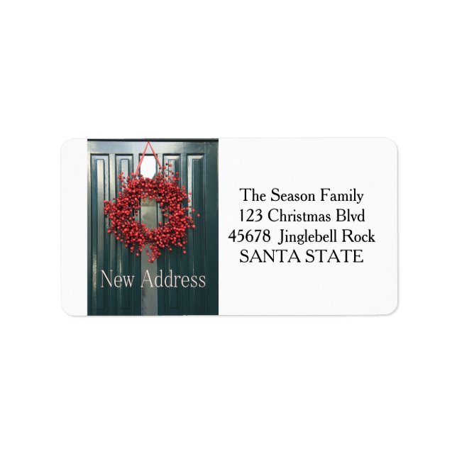 Neues Adressbuch Adressaufkleber (Vorne)