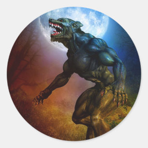 Neues Alpha Runder Aufkleber