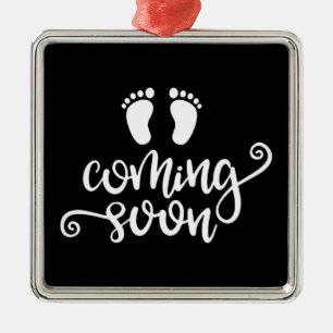 "NEUES BABY AUF DEM WEG" CHRISTMAS ORNAMENT