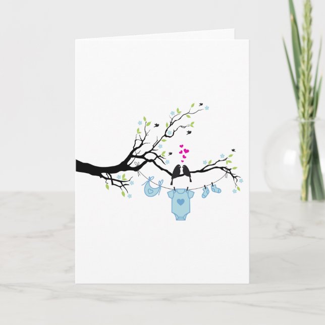 neues Baby, Babypartyentwurf Karte (Vorderseite)