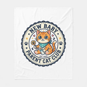 Neues Baby-Eltern-Katze-Katze-Mama-Geschenkidee - Fleecedecke