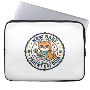 Neues Baby-Eltern-Katze-Katze-Mama-Geschenkidee -  Laptopschutzhülle