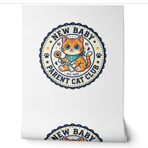 Neues Baby-Eltern-Katze-Katze-Mama-Geschenkidee - Tapete