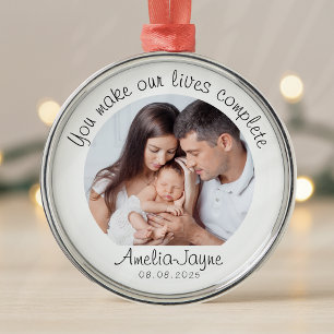 Neues Baby-Foto-Sake für Eltern-Geschenk Ornament Aus Metall